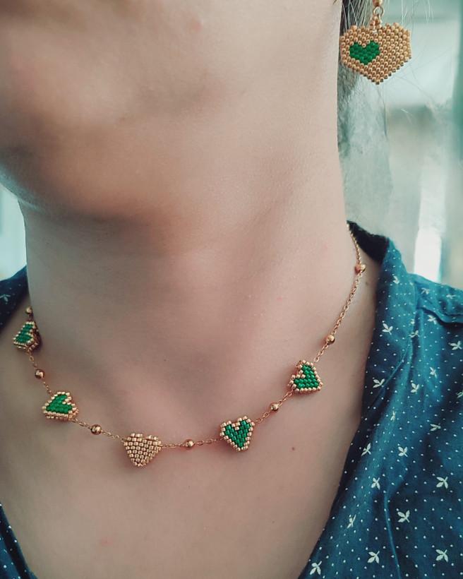 ست میوکی (شامل دستبند،گردنبندوگوشواره)